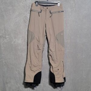 Mountain Hardwear Conduit Snow Pants Womens Small Beige Primaloft Insulated Ski